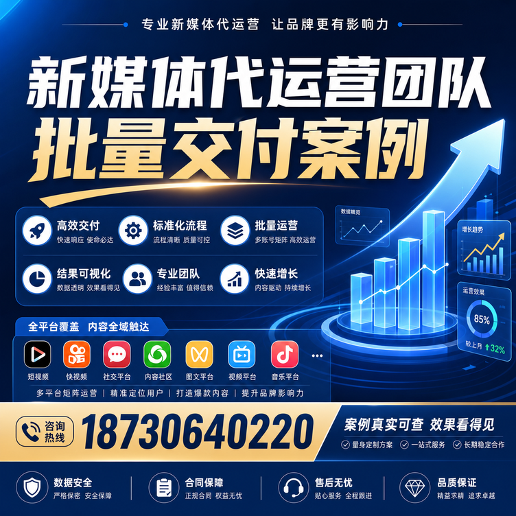 天津代运营公司多客户账号批量高效交付案例